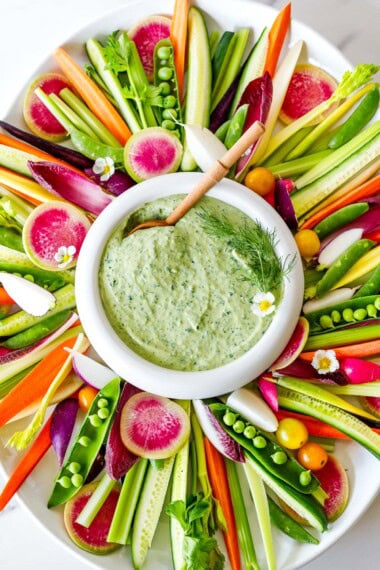 how to make a crudites platter!