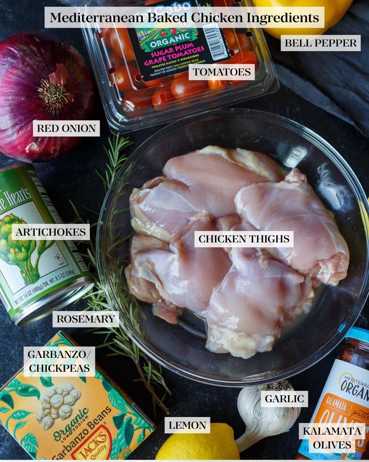 ingredients in Mediterranean chicken
